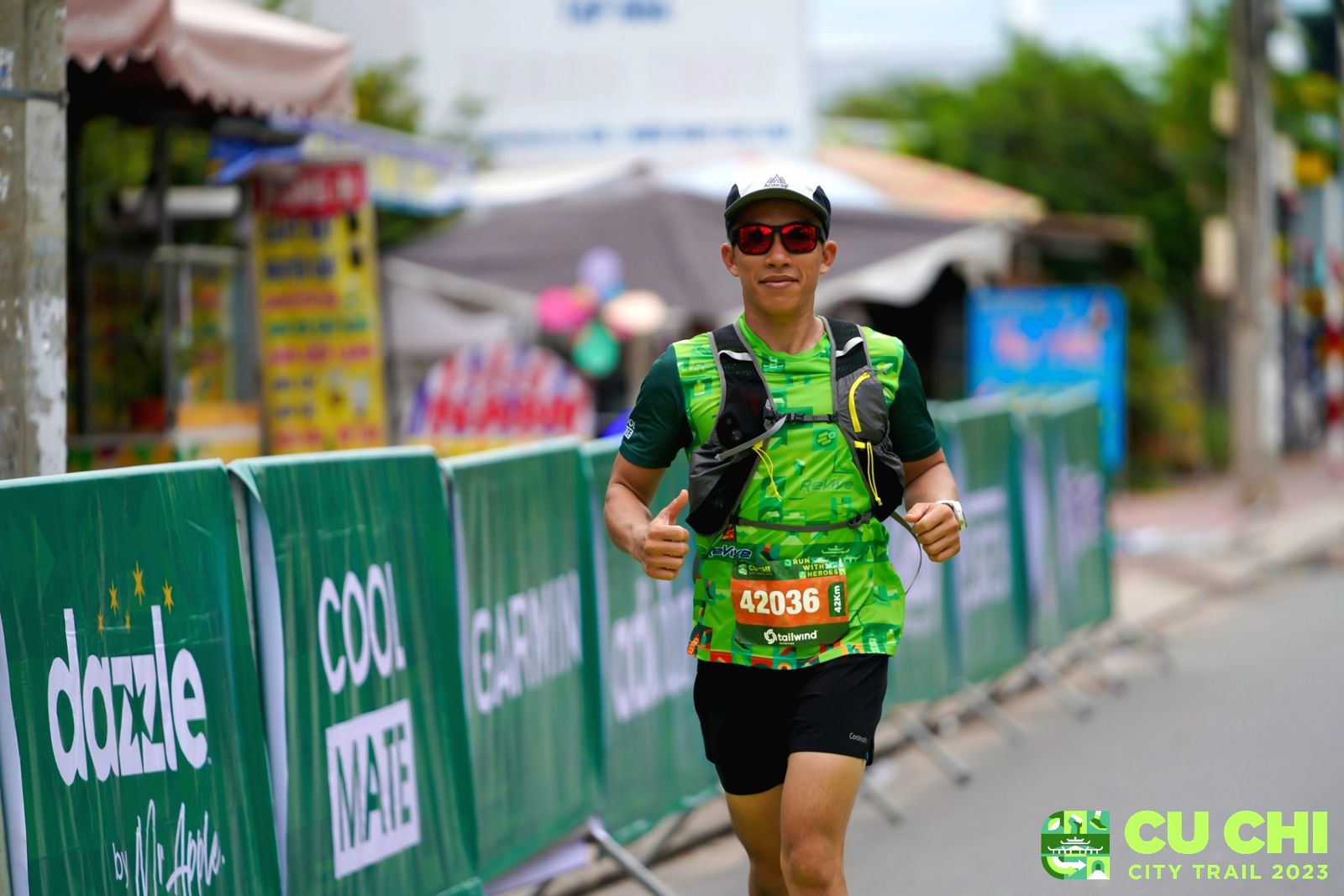 Tâm tại Cu Chi City Trail 2023