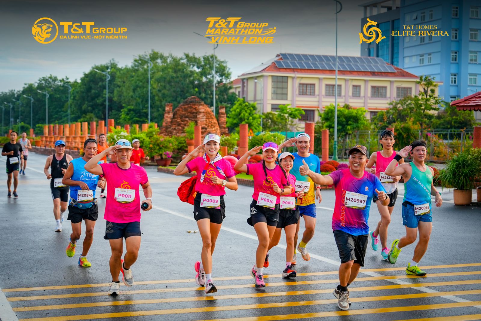 Nhóm pacer tại T&T Group Marathon Vĩnh Long